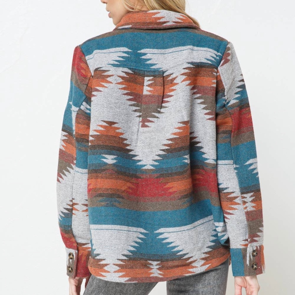 Aztec Rancher Yellowstone Shacket Jacket - Picture 8 of 12